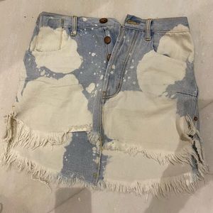 One teaspoon tie dye denim skirt size 24